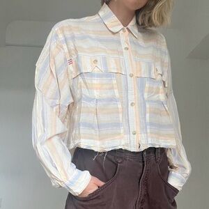 BDG Multicolor Striped Button-Up Shirt